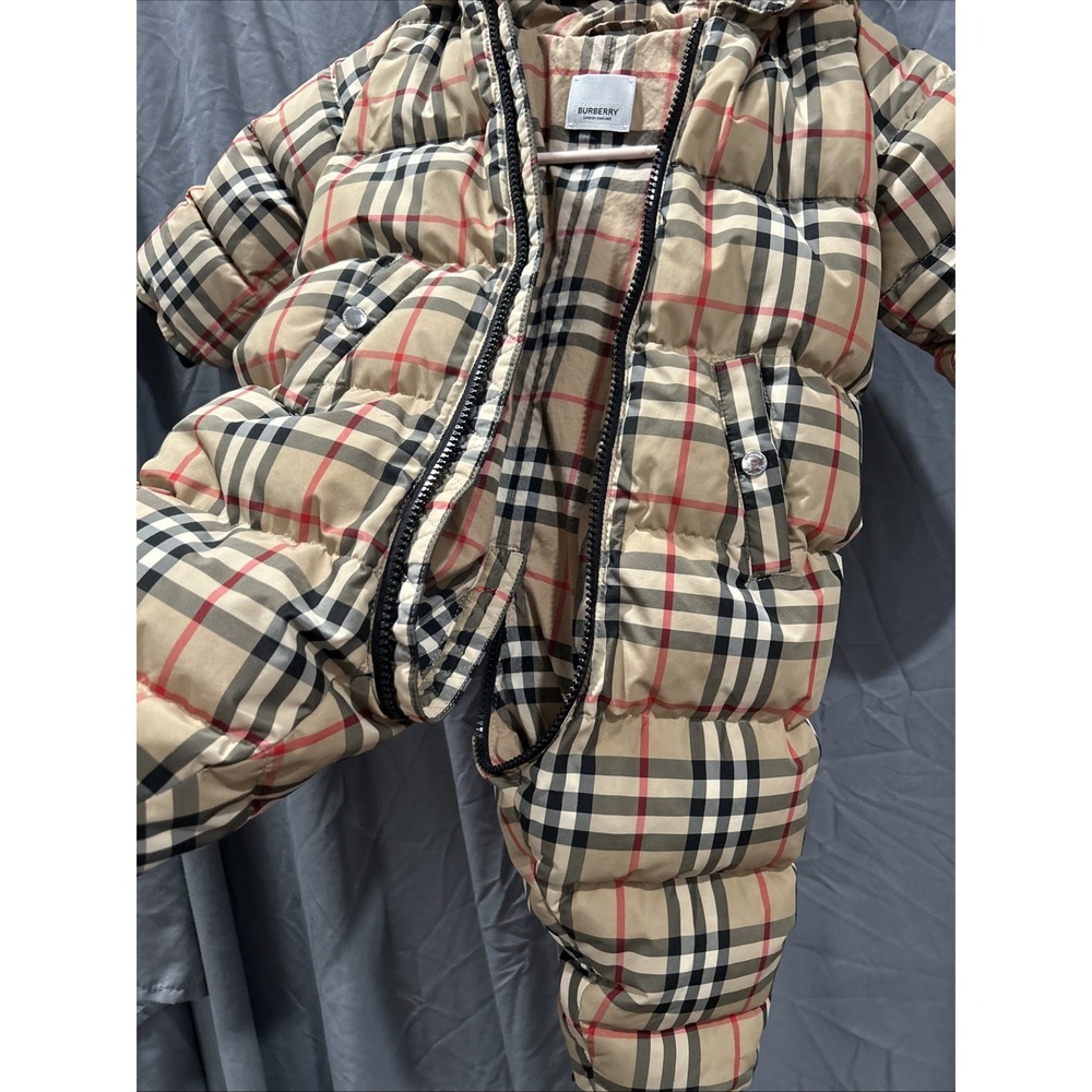 Burberry Kids Puffer Coat Snowsuit Jumpsuit 12 Month - Picture 15 of 16